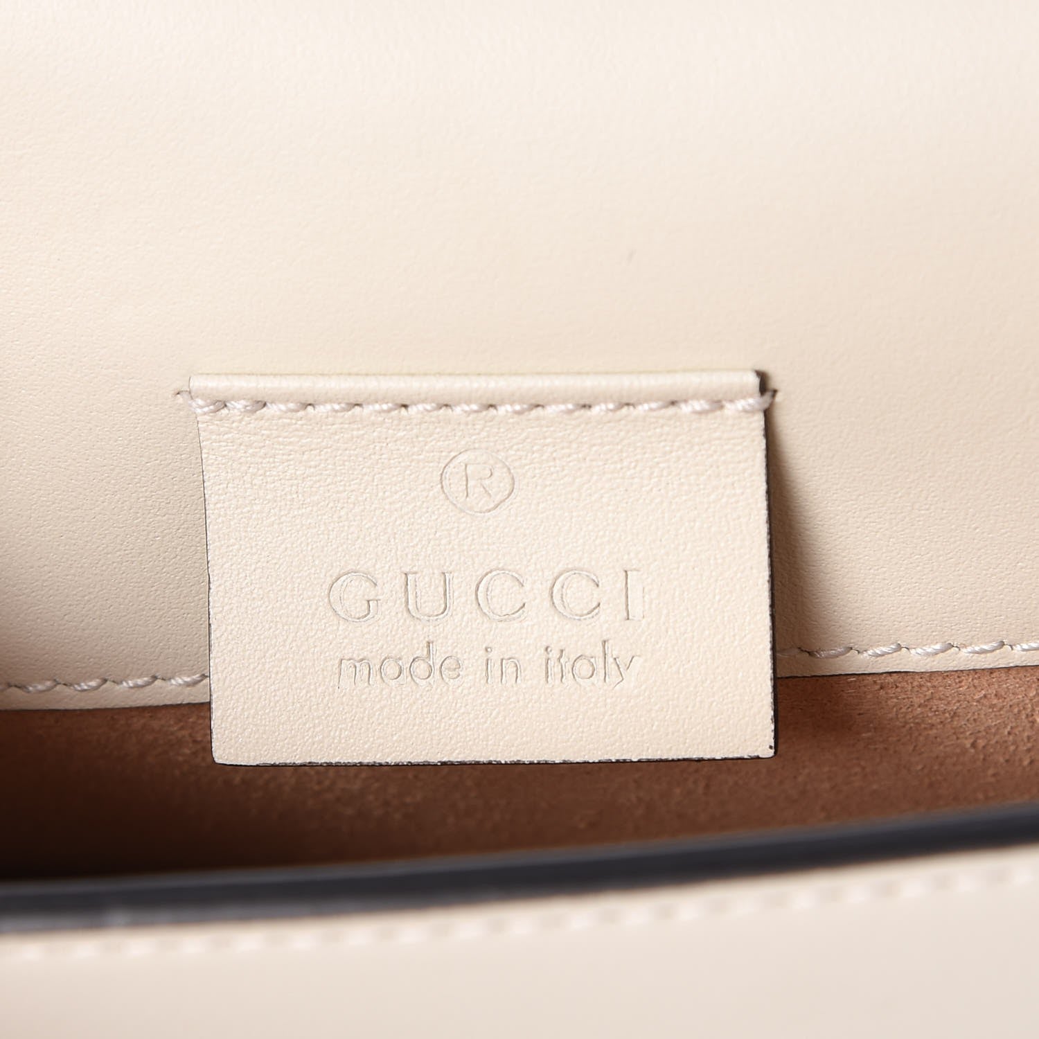 Gucci Calfskin Super Mini Sylvie Chain Shoulder Bag White 7 of 10