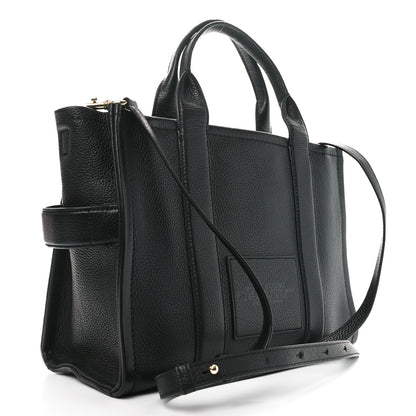 Marc Jacobs Grained Calfskin Medium The Tote Bag Black 3 of 9