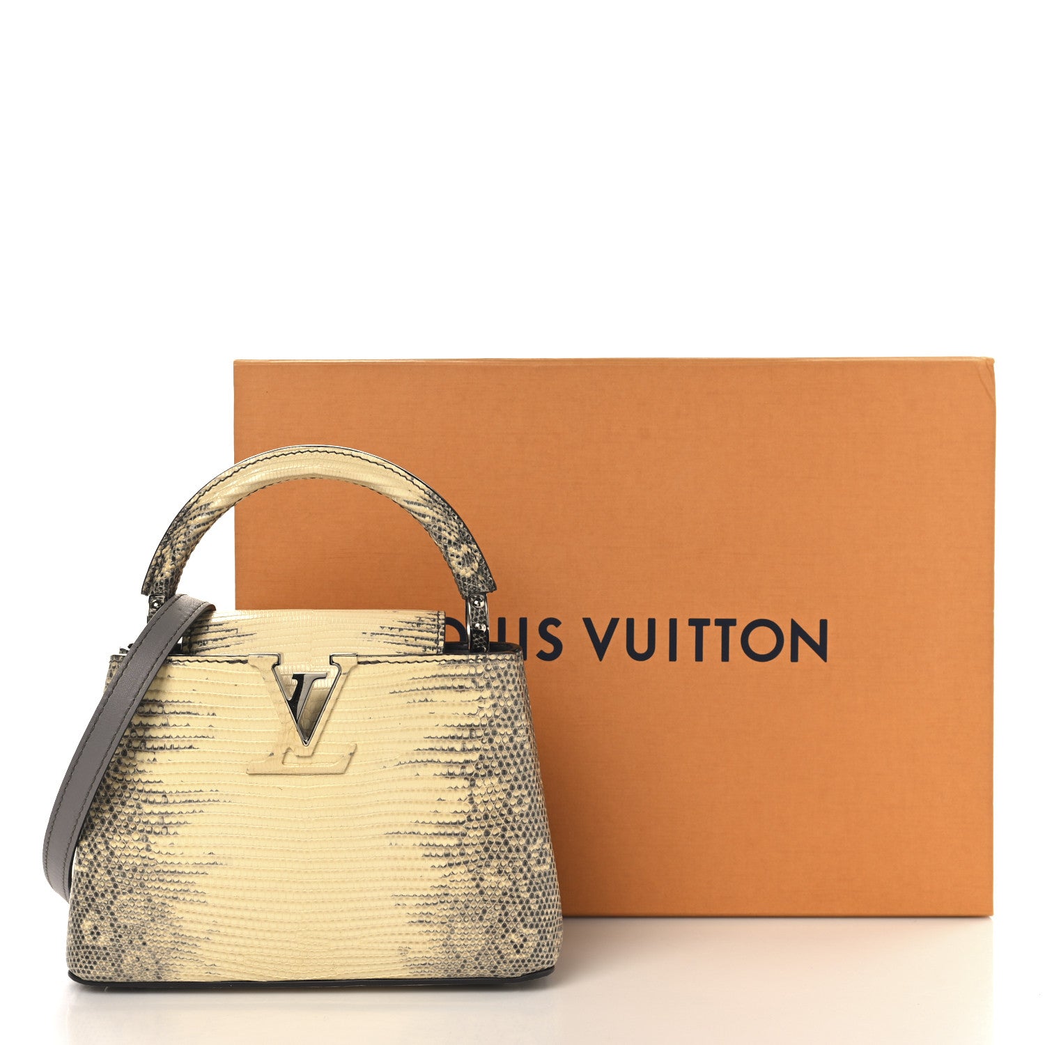 Louis Vuitton Lizard Ombre Capucines Mini Natural 11 of 11