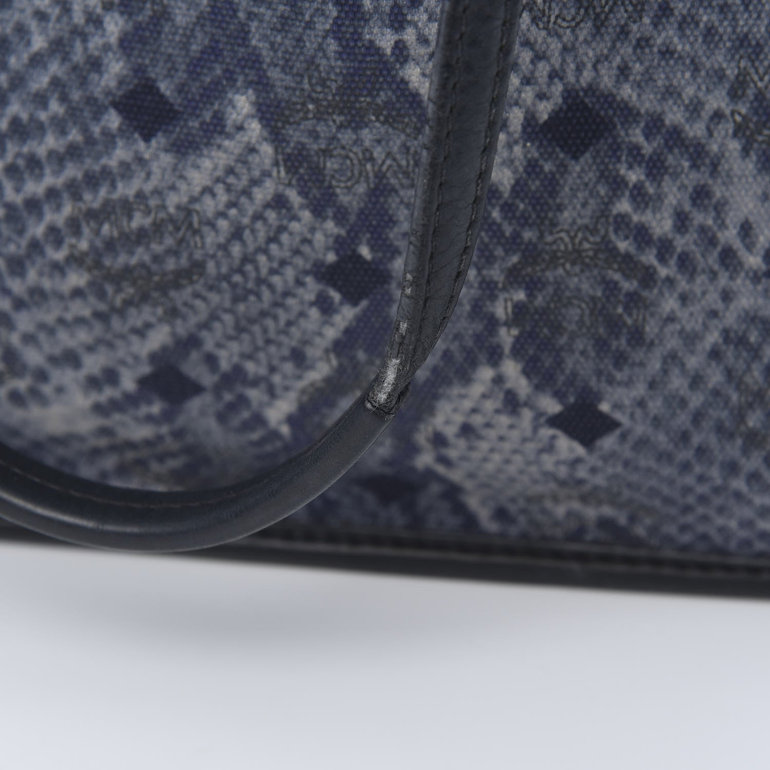 MCM Visetos Medium Reversible Shopper Tote Black 22 of 23