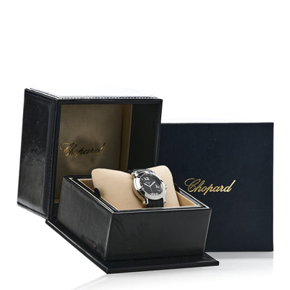 Chopard Stainless Steel Rubber 3 Diamond 36mm Happy Sport Quartz Watch Black 5 of 5