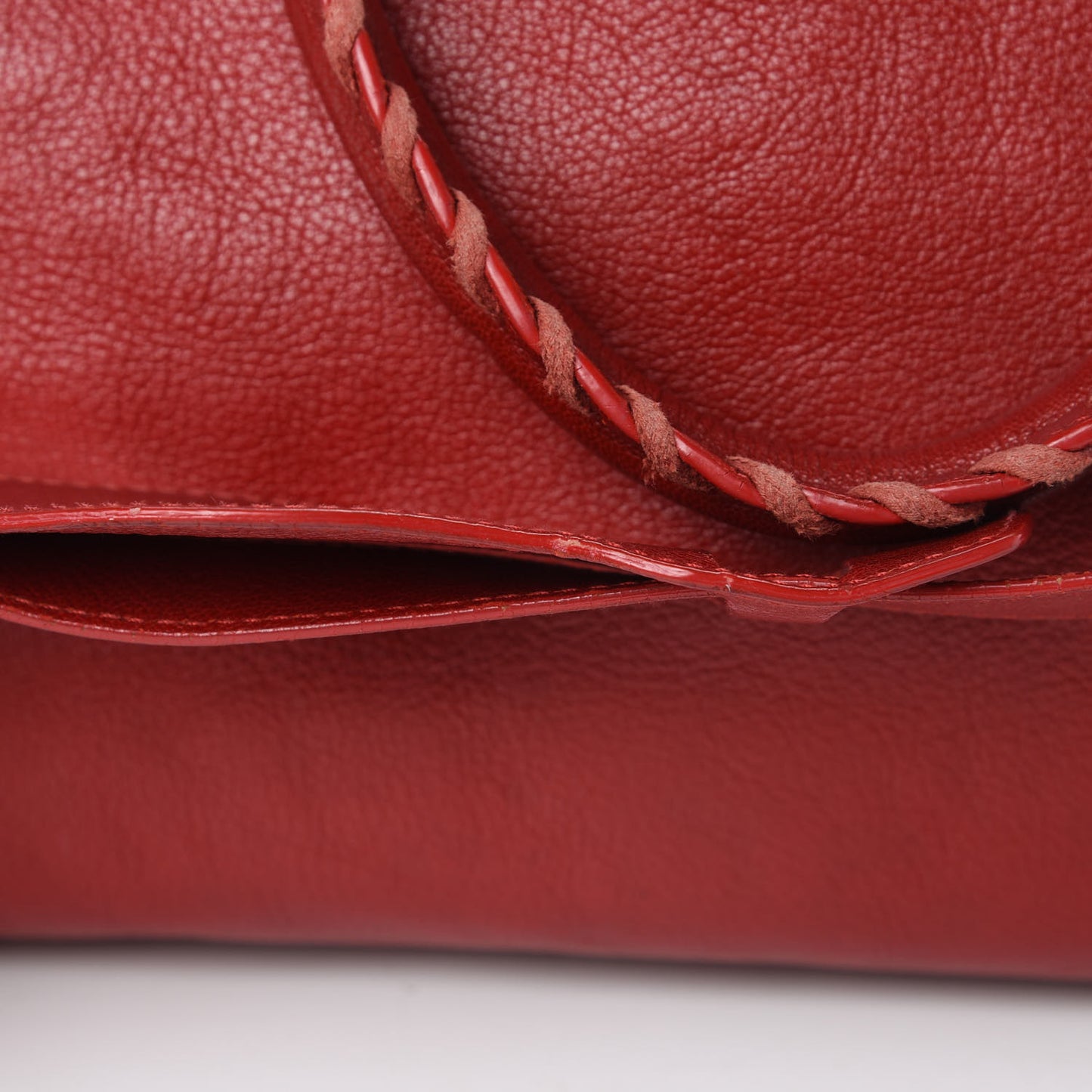 Sugar Goatskin Classic Gold Hardware City Rouge Rouge Coquelicot