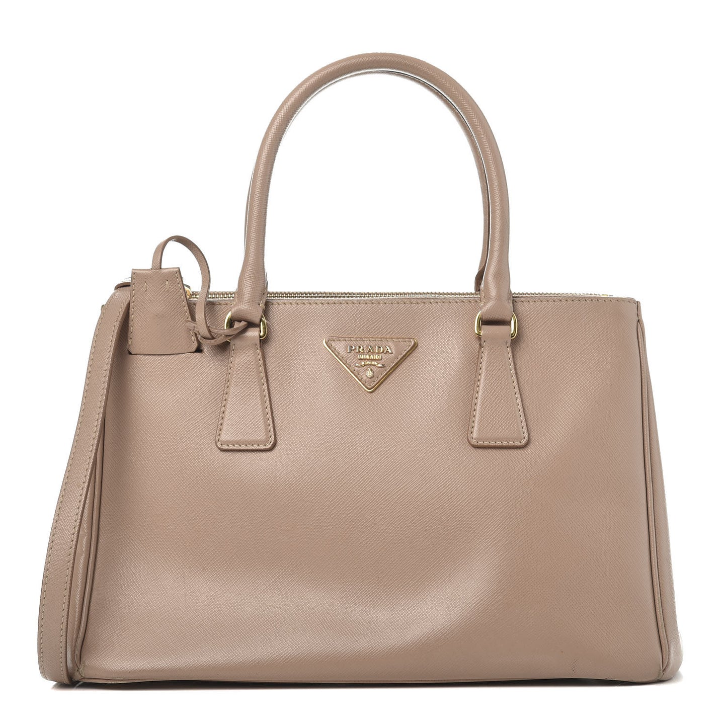 Saffiano Medium Galleria Double Zip Tote Cammeo