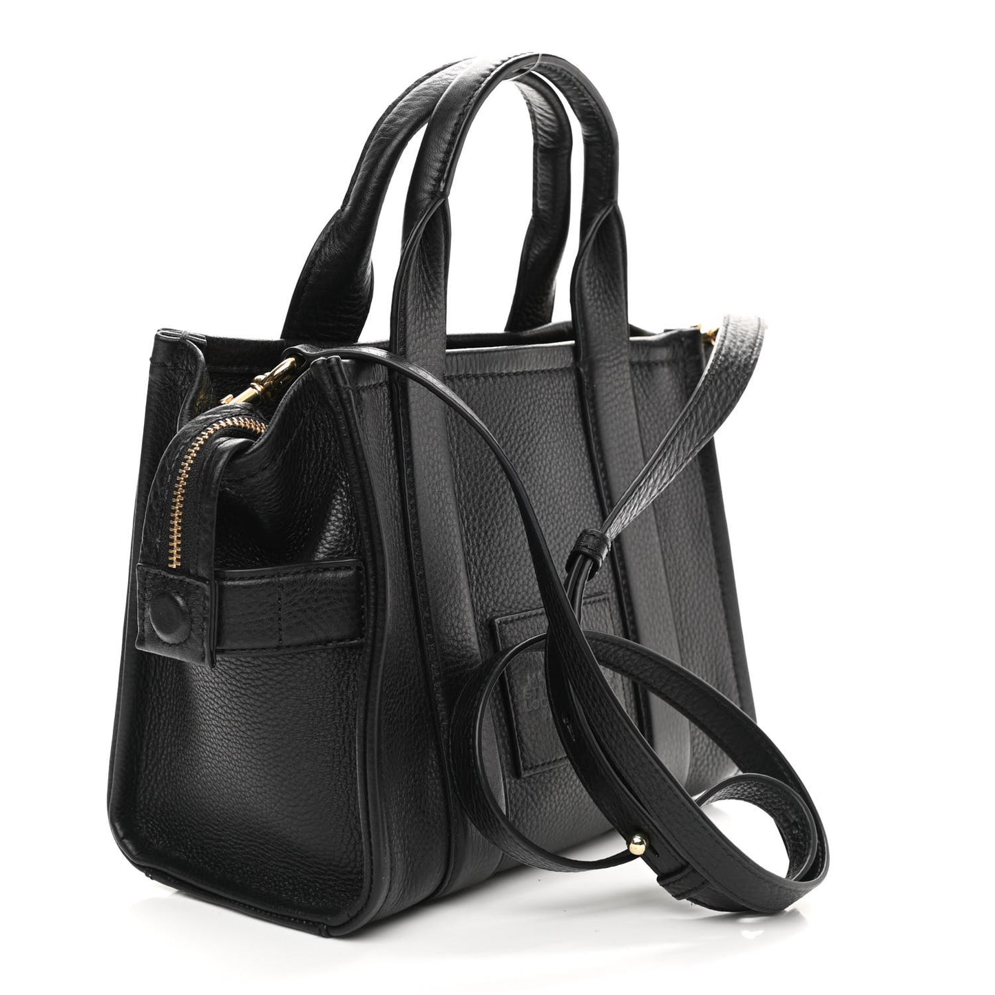 Grained Calfskin Small The Tote Bag Black