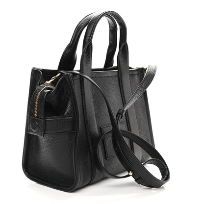 Marc Jacobs Grained Calfskin Small The Tote Bag Black 3 of 10