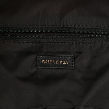 Balenciaga Sport Nylon Logo Embroidered S Wheel Backpack Fuchsia Black 7 of 11