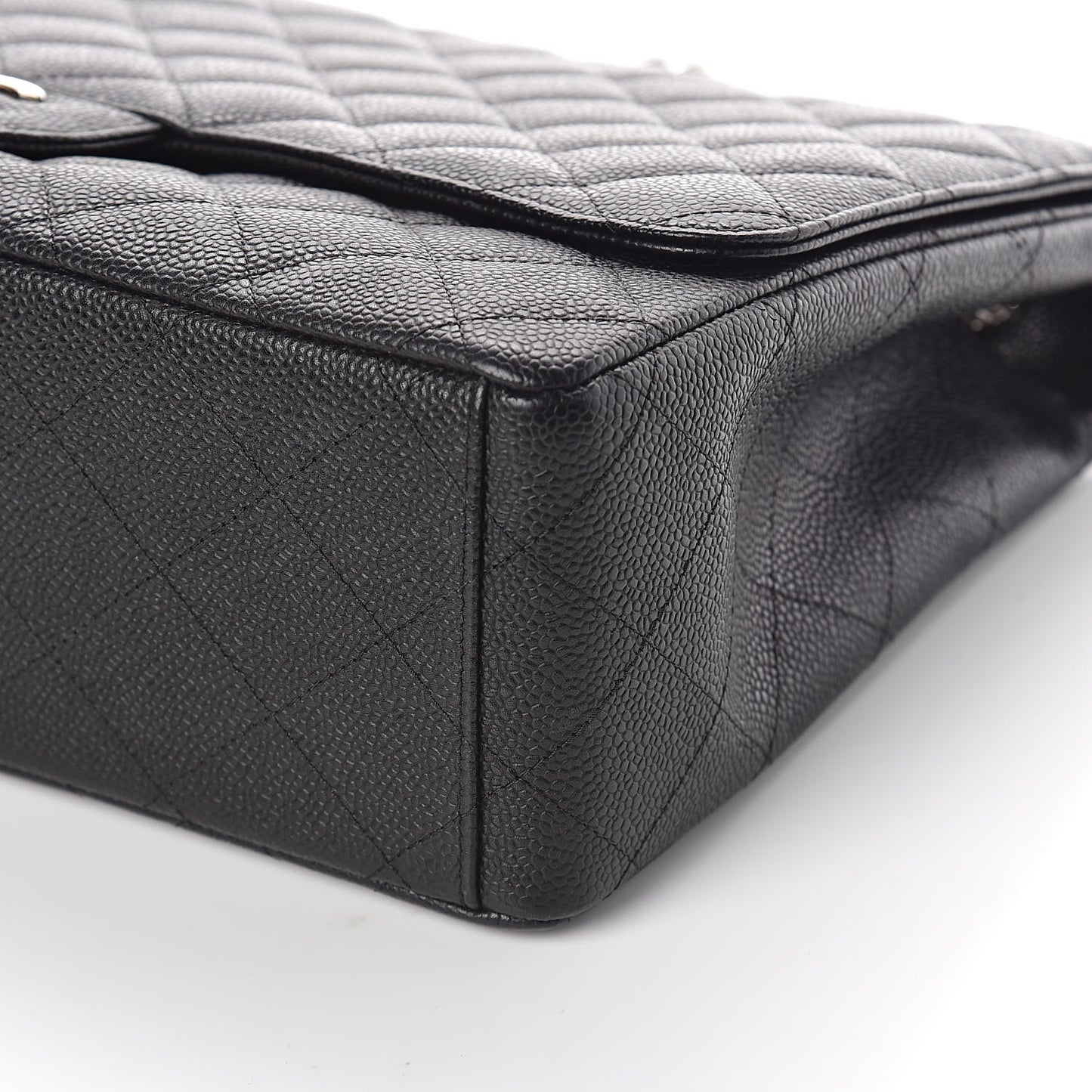Caviar Quilted Maxi Single Flap Black