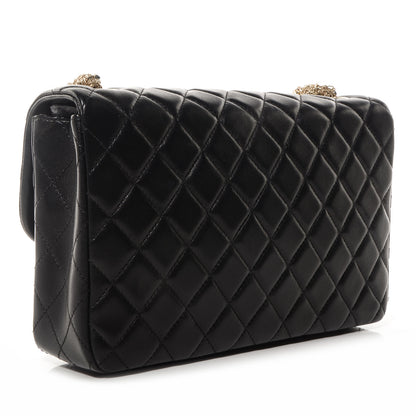 Chanel Lambskin Medium Westminster Pearl Flap Black 4 of 8