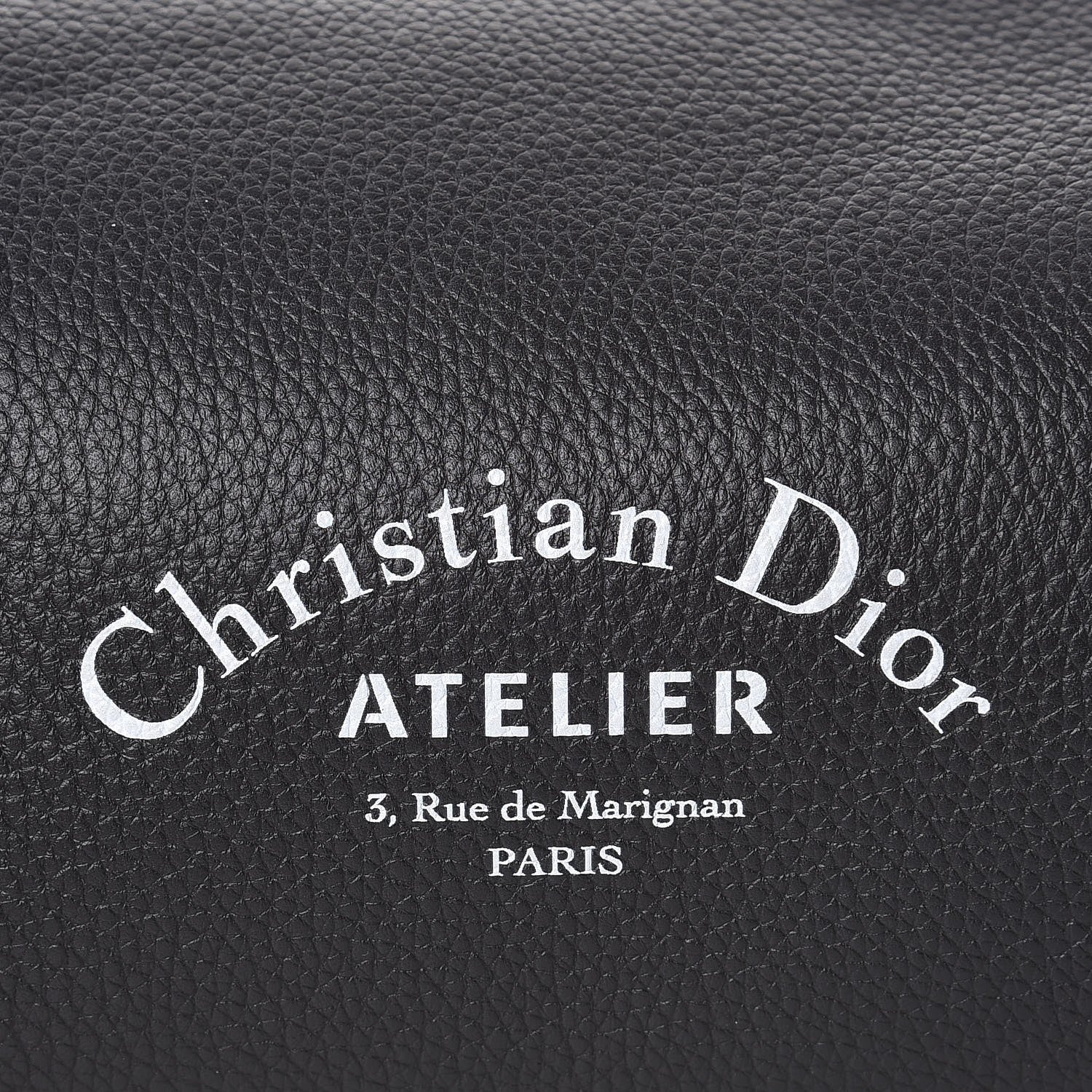 Christian Dior HOMME Grained Calfskin Mens Roller Pouch Black 7 of 7