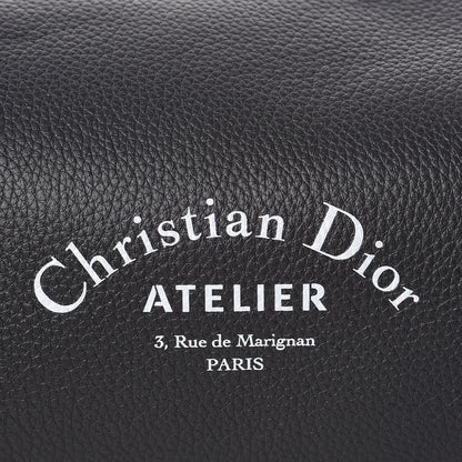 Christian Dior HOMME Grained Calfskin Mens Roller Pouch Black 7 of 7