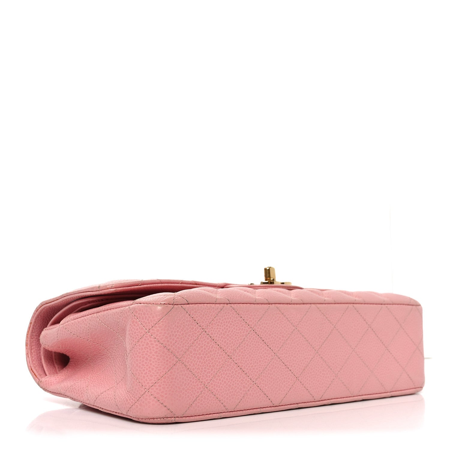 Chanel Caviar Quilted Medium Double Flap Pink 3 of 9
