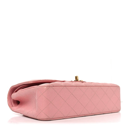 Chanel Caviar Quilted Medium Double Flap Pink 3 of 9