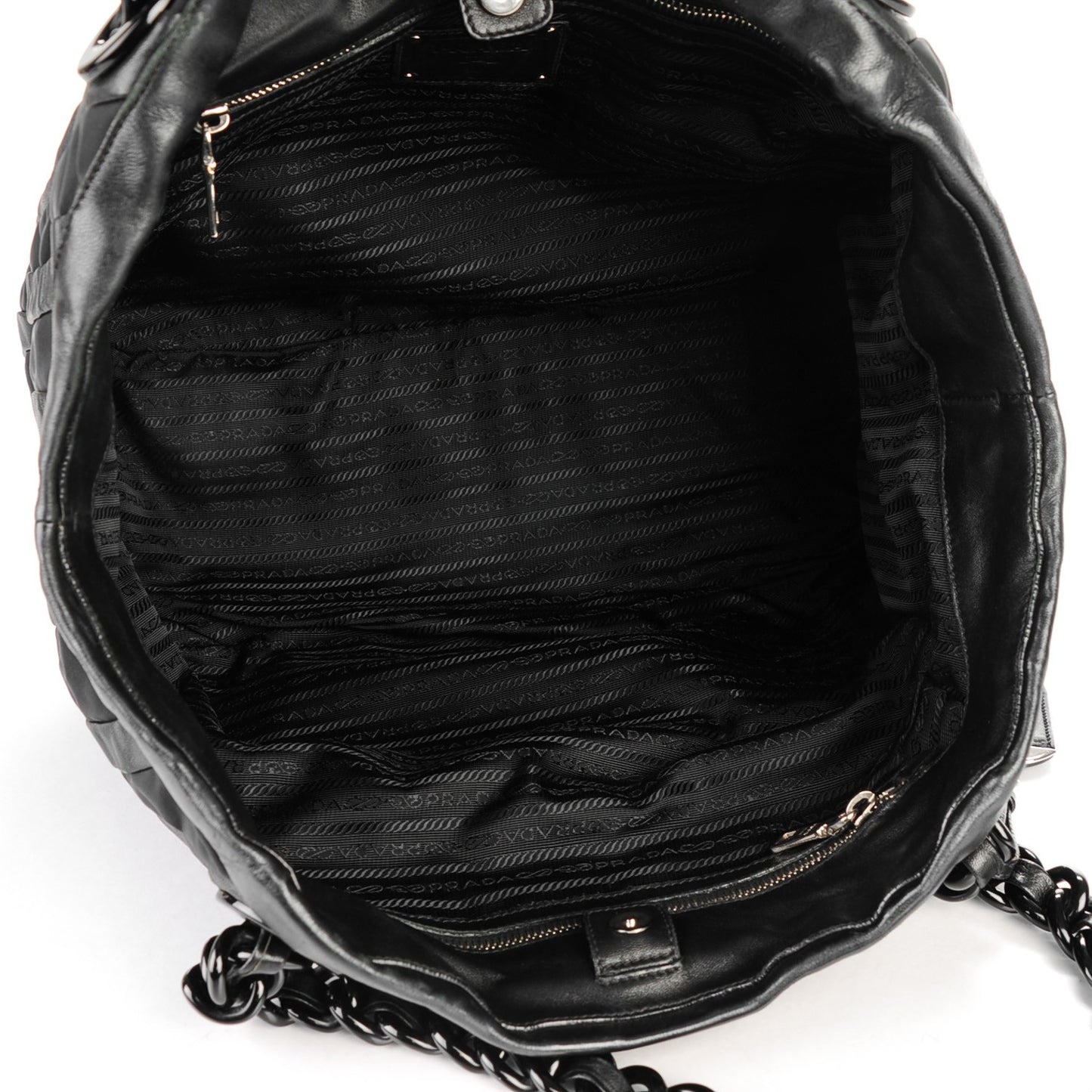 Tessuto Nappa Mordore Tote Nero Black