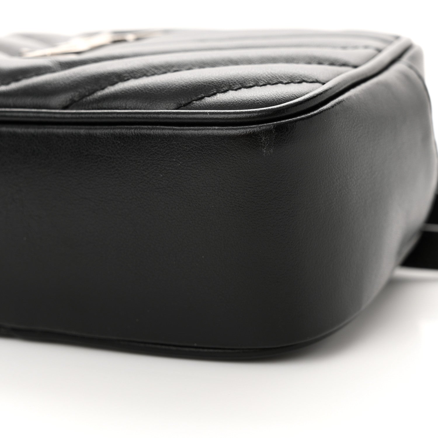 Saint Laurent Calfskin Matelasse Monogram Lou Belt Bag Black 10 of 10