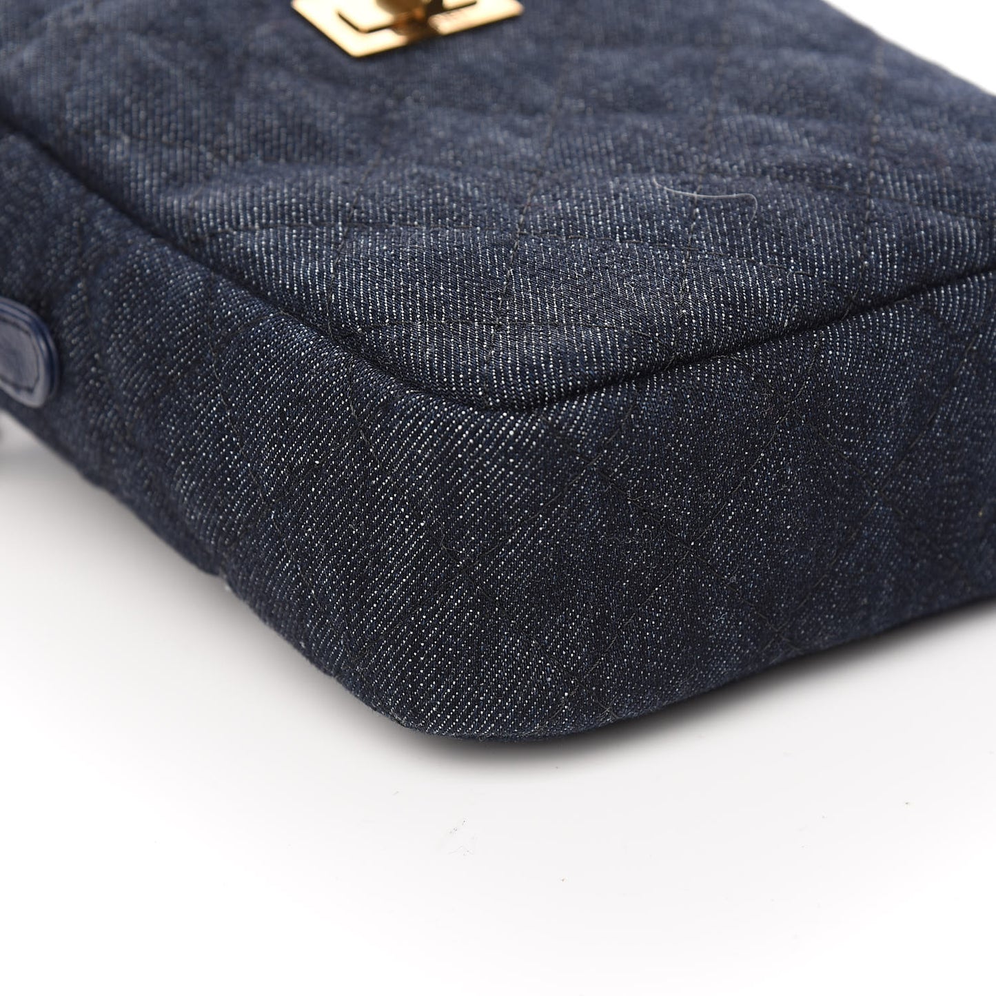 Washed Denim Quilted Reissue Camera Case Black