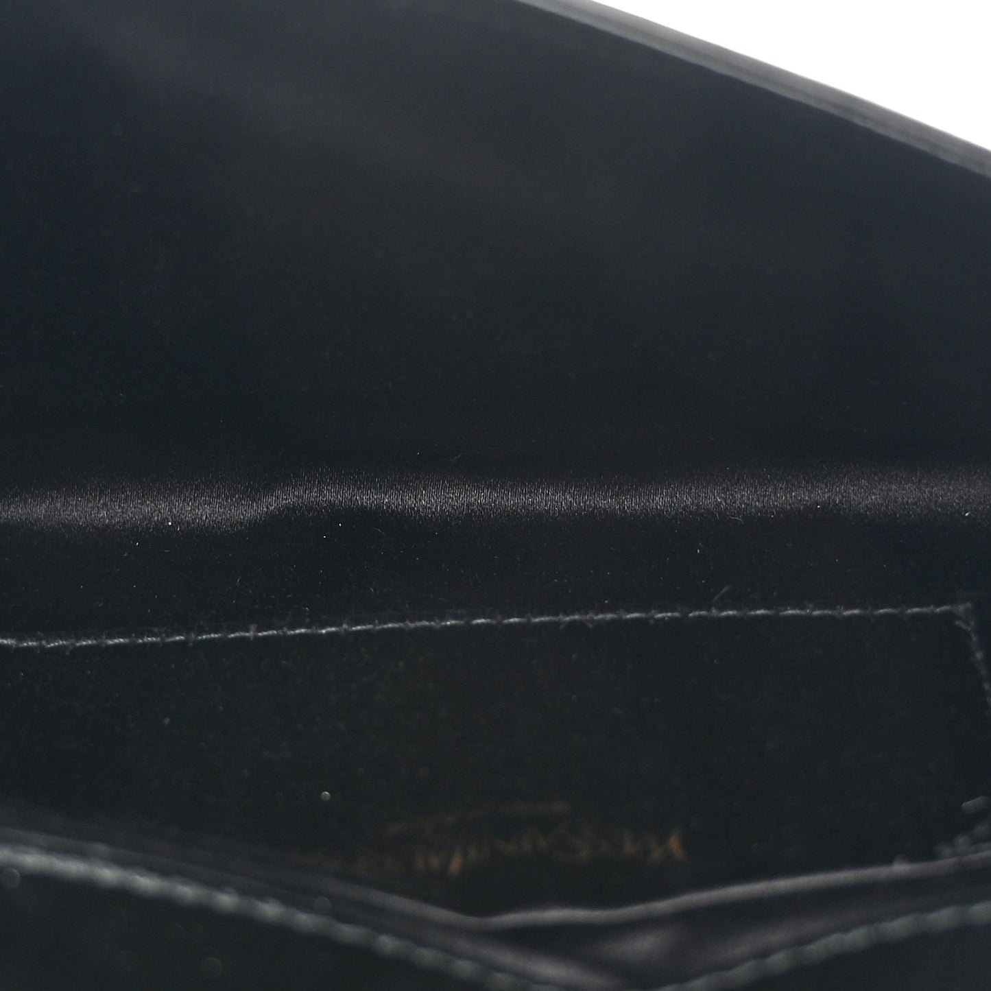 Textured Patent Monogram Small Belle De Jour Clutch Black