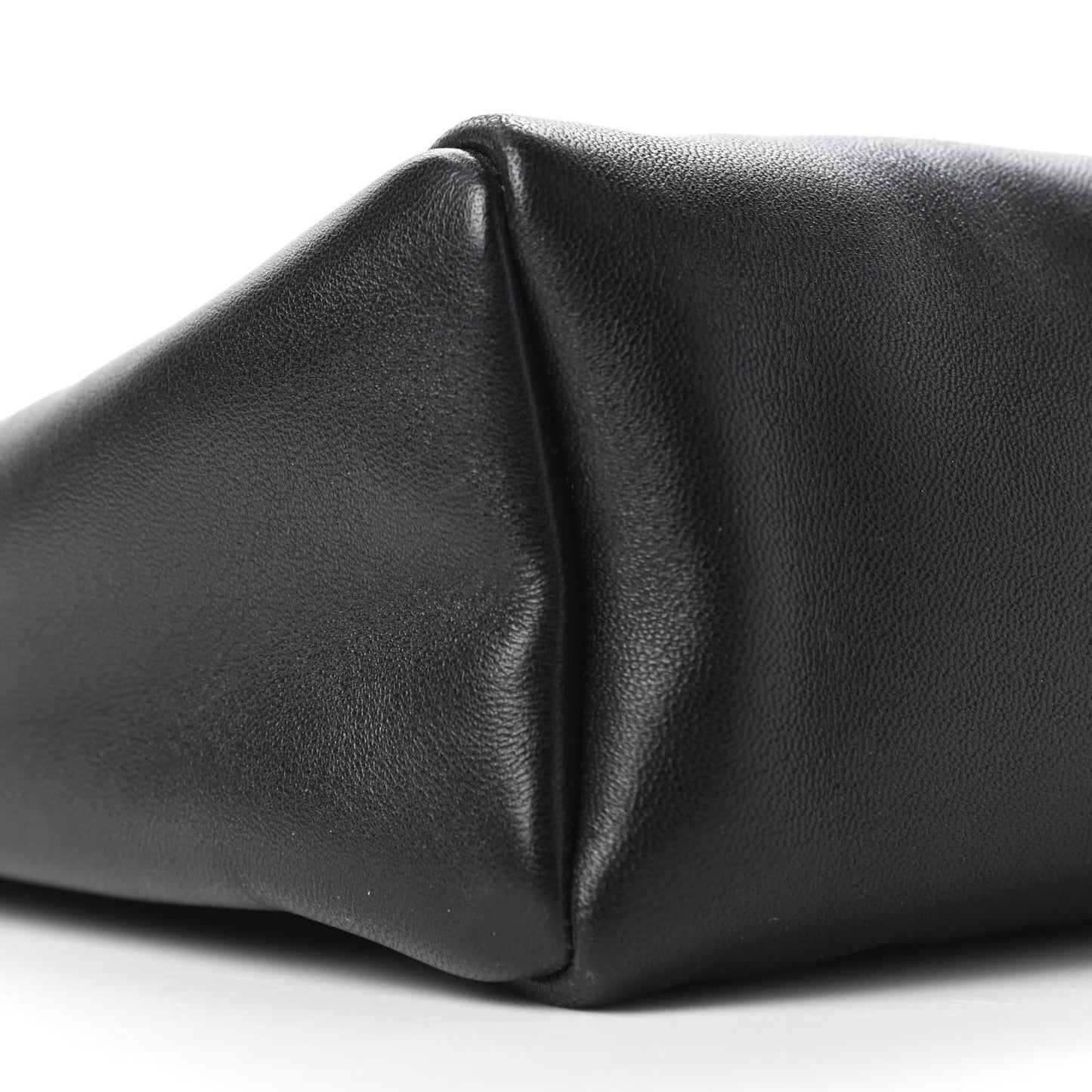 Shiny Aged Calfskin Quilted Large 31 Shopping Bag Black