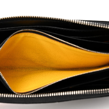 Goyard Goyardine Matignon Zip Around GM Wallet Black 10 of 11