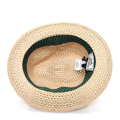 Hermes Braided Raffia Chevrons H Enzo Hat 59 Naturel 7 of 9