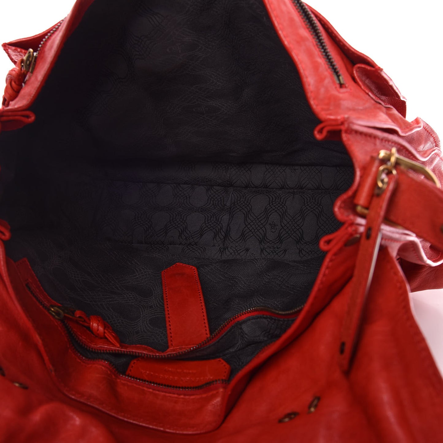Lambskin PS1 Extra Large Satchel Lipstick Red