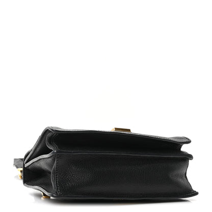 Miu Miu Goatskin Madras Crossbody Bag Black 3 of 9