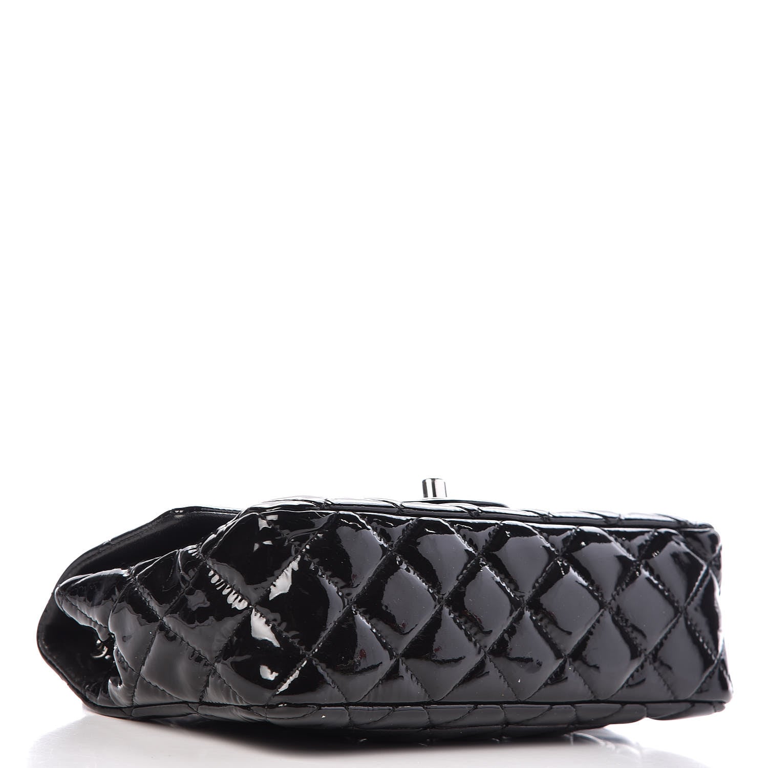 Chanel Patent Calfskin Quilted Mini Rectangular Flap Black 5 of 15