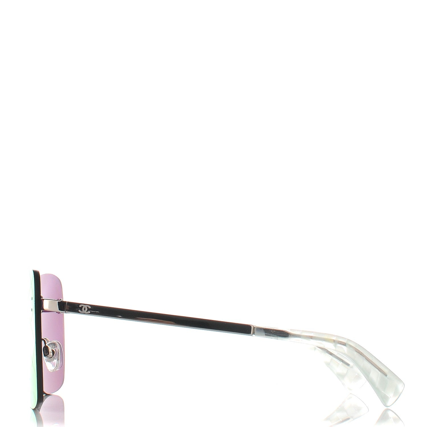 Chanel Shield Runway Sunglasses 4215 Silver Red 3 of 10