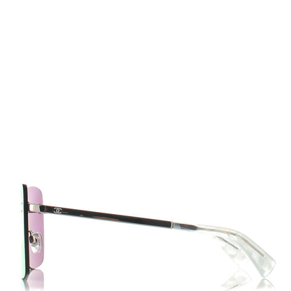 Chanel Shield Runway Sunglasses 4215 Silver Red 3 of 10