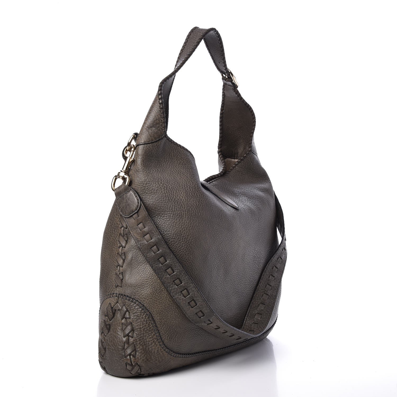 Gucci Calfskin Large New Jackie Shoulder Bag Military 4 of 8