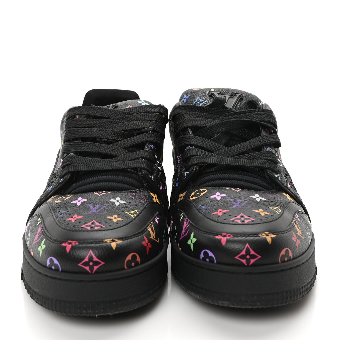 LV X TM Calfskin Monogram Multicolor LV Trainer Sneakers 8 Black