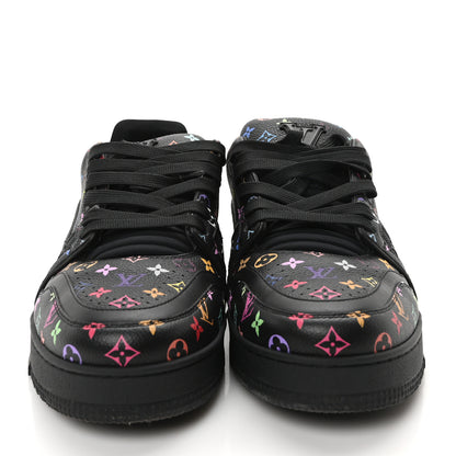Louis Vuitton LV X TM Calfskin Monogram Multicolor LV Trainer Sneakers 8 Black 3 of 9