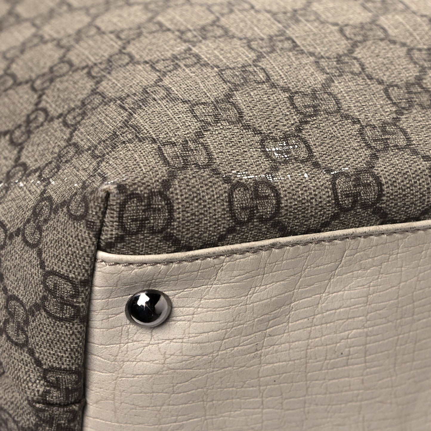 GG Plus Monogram Vertical Tote Off White