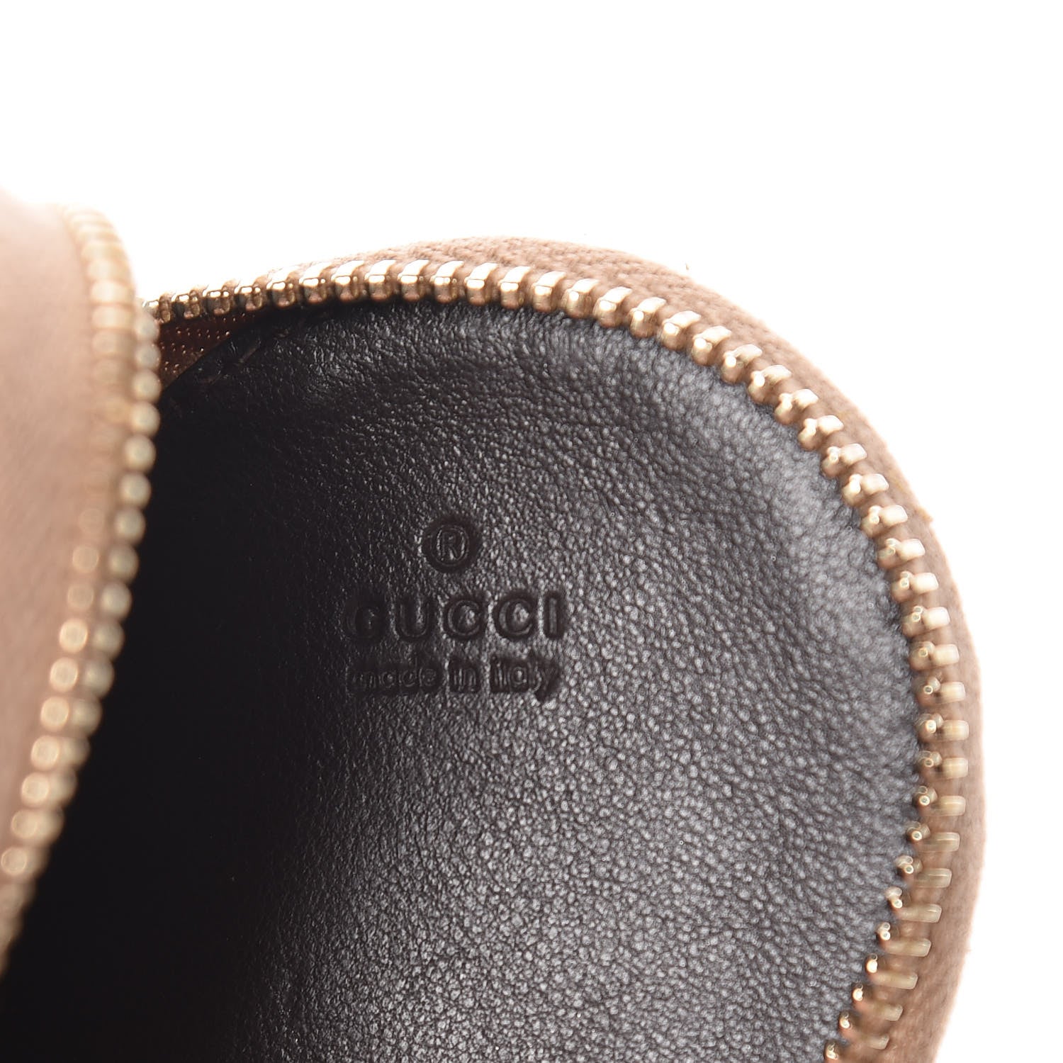 Gucci Monogram Heart Coin Purse Gold 5 of 8