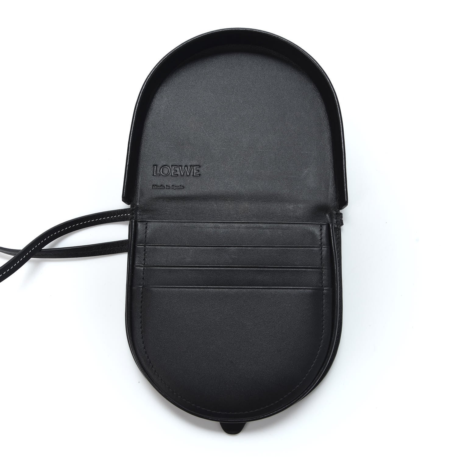 Loewe Soft Calfskin Small Heel Bag Black 4 of 9