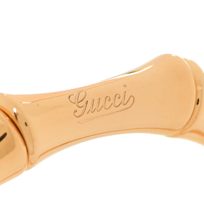 Gucci 18K Yellow Gold Medium Bamboo Spring Bracelet 17 4 of 6