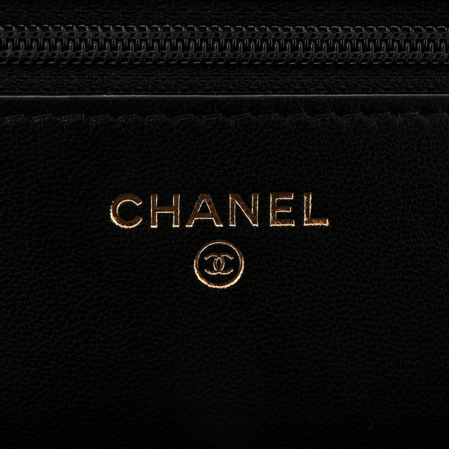 Chanel Lambskin Quilted CC Pearl Crush Wallet on Chain WOC Black 6 of 11