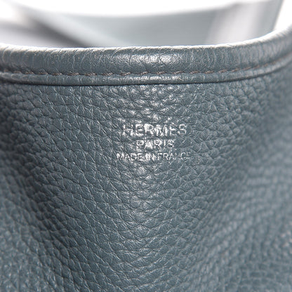 Hermes Taurillon Clemence Evelyne III TGM Bleu Orage 7 of 10