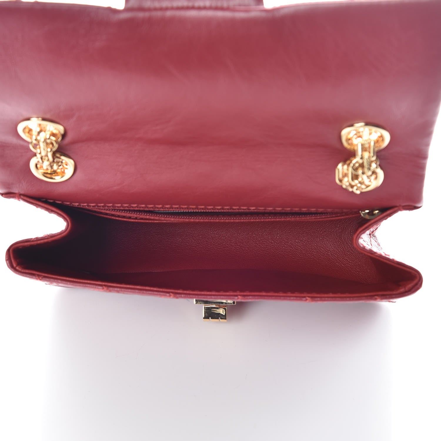 Chanel Aged Calfskin Quilted 2.55 Reissue Mini Flap Red 5 of 10