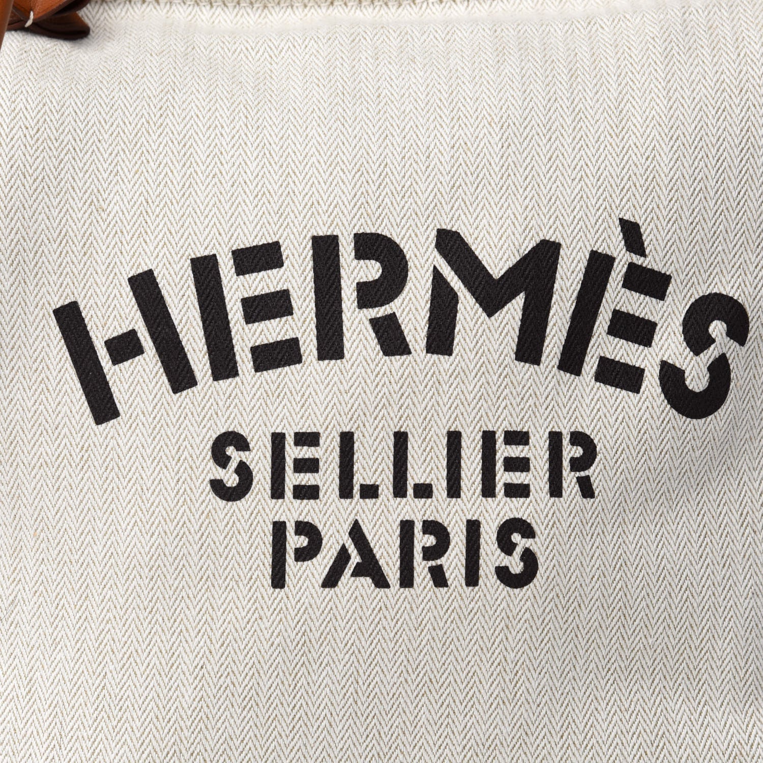 Hermes Canvas Swift Aline Grooming Bag Gold 9 of 9