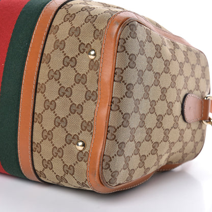 Gucci Monogram Vintage Web Medium Boston Tobacco 10 of 19