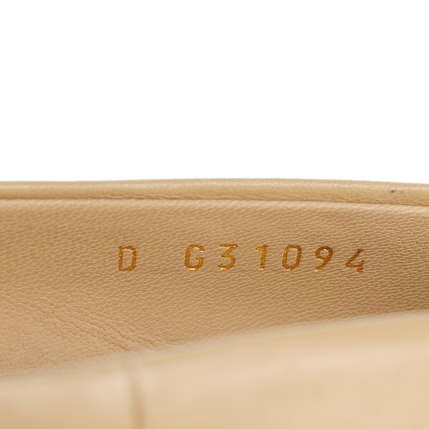Lambskin Pearl Peep Toe Pumps 40 Beige