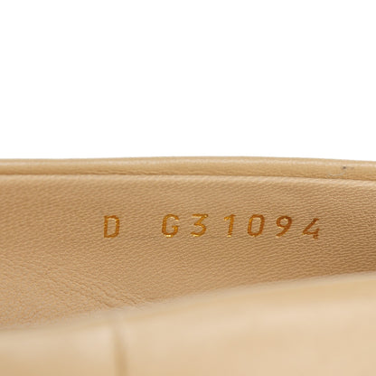 Chanel Lambskin Pearl Peep Toe Pumps 40 Beige 8 of 9