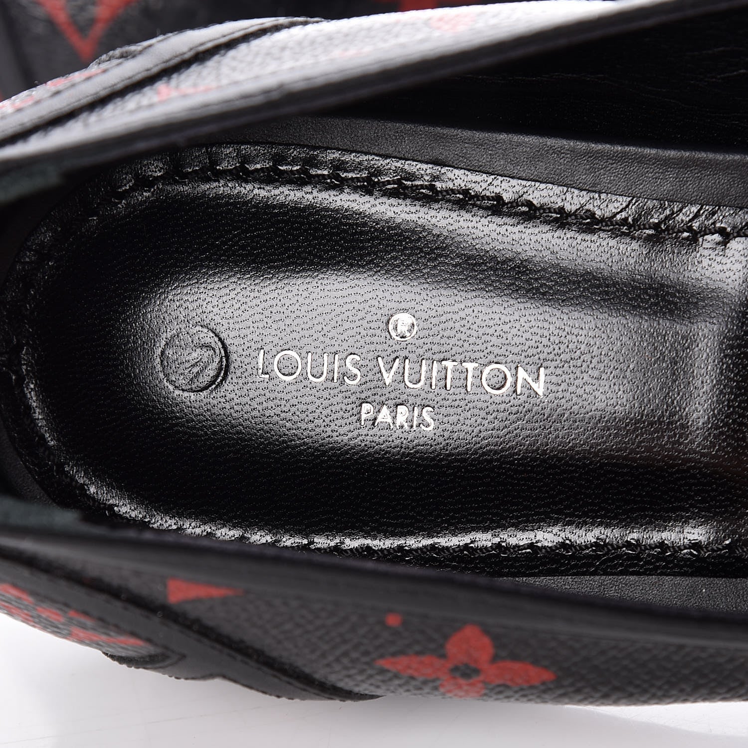 Louis Vuitton Monogram Infrarouge New Revival Ballerina Flats 42 Black 7 of 9