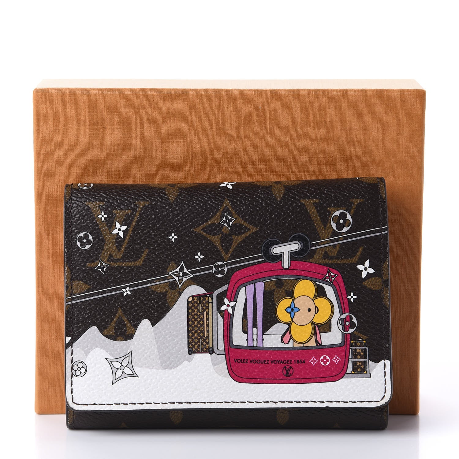Louis Vuitton Monogram 2019 Christmas Animation Victorine Wallet Fuchsia 10 of 10