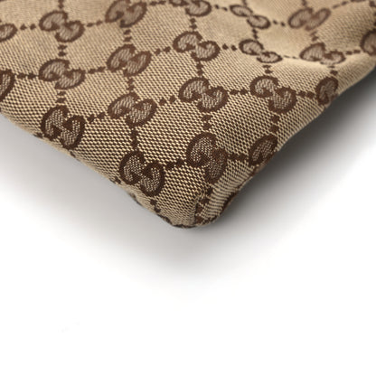 Gucci GG Monogram Web Double Pocket Belt Bag Dark Brown 9 of 12