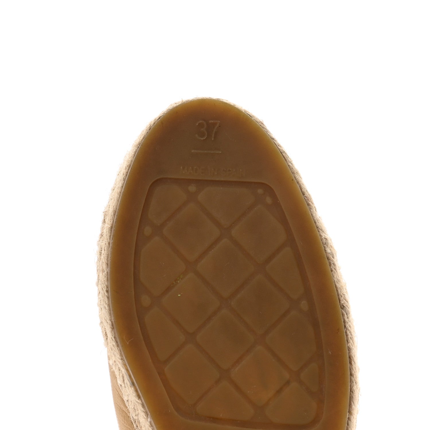Chanel Lambskin CC Espadrilles 37 Beige Black 6 of 13