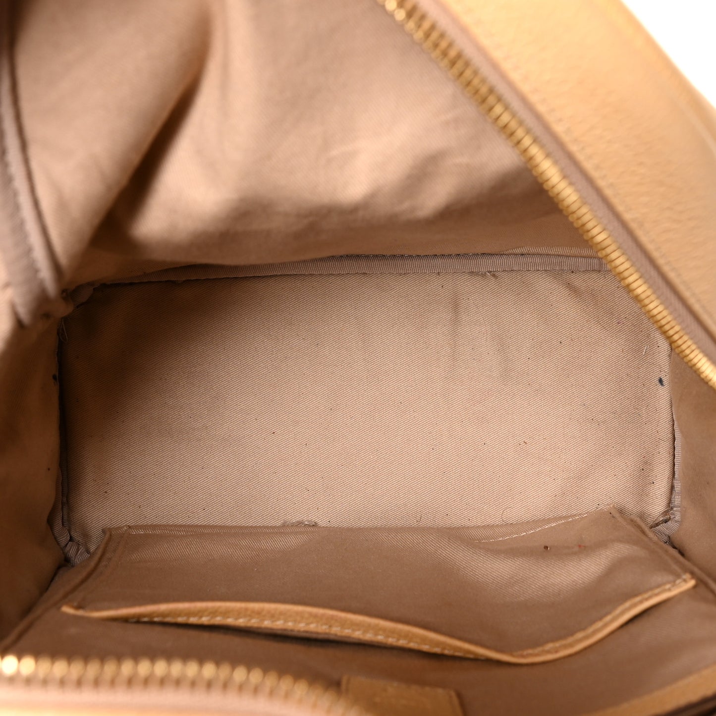 Calfskin Visetos Small Backpack Beige