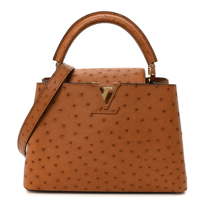 Louis Vuitton Ostrich Capucines BB Cognac 1 of 15