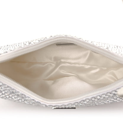 Prada Satin Crystal Mini Re-Edition 2000 Bag White 5 of 8