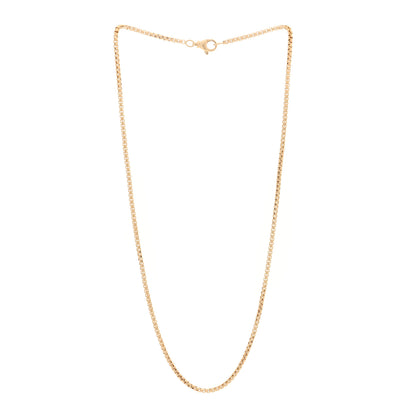 David Yurman 18K Yellow Gold 2.7mm Box Chain Necklace 20" 3 of 4